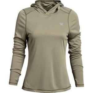 Vortex womens Women’s Sun Slayer Moisture-wicking 50+ Upf Sun-protective High-performance Polyester Hoodie(Lichen)