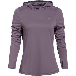 Vortex womens Women’s Sun Slayer Moisture-wicking 50+ Upf Sun-protective High-performance Polyester Hoodie(Ridge Purple)