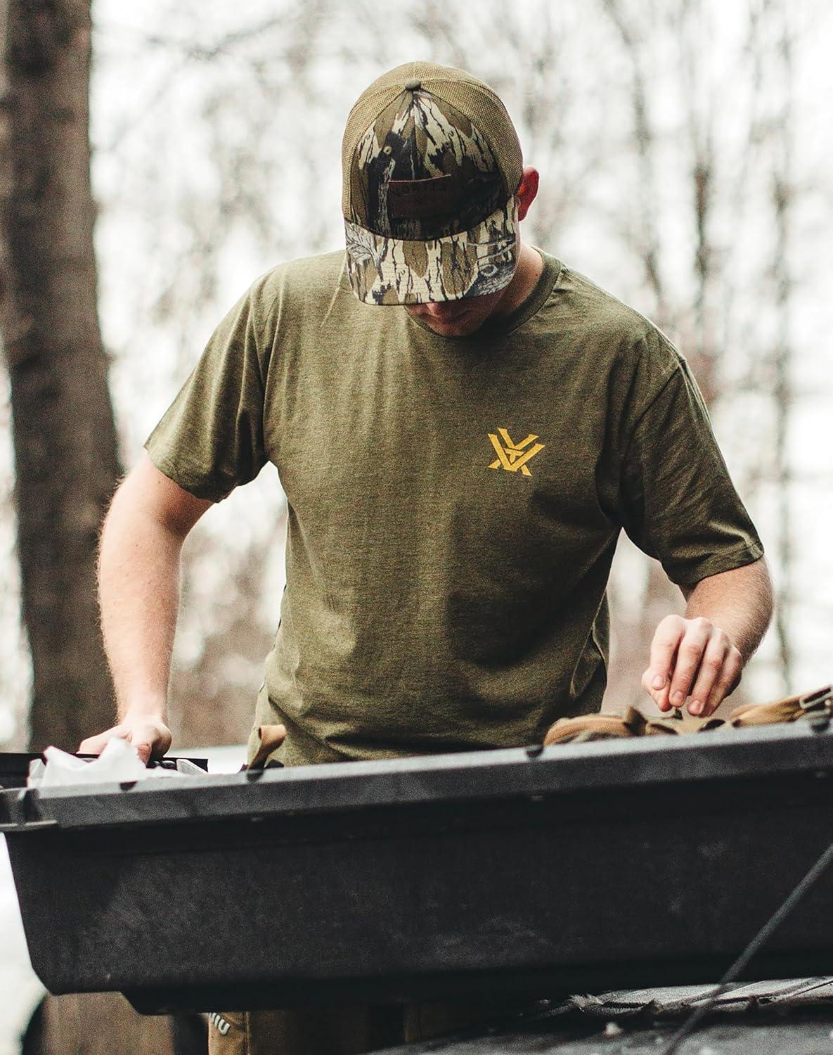 image:imageVortex Mens Alpine Continental Short Sleeve TShirtsMilitary Heather