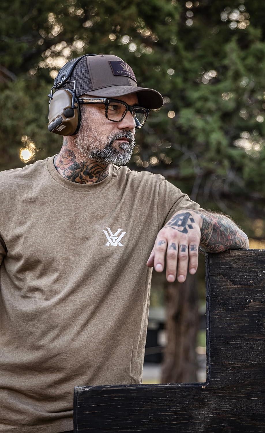 image:imageVortex Mens Rank and File Short Sleeve ShirtsCoyote Heather