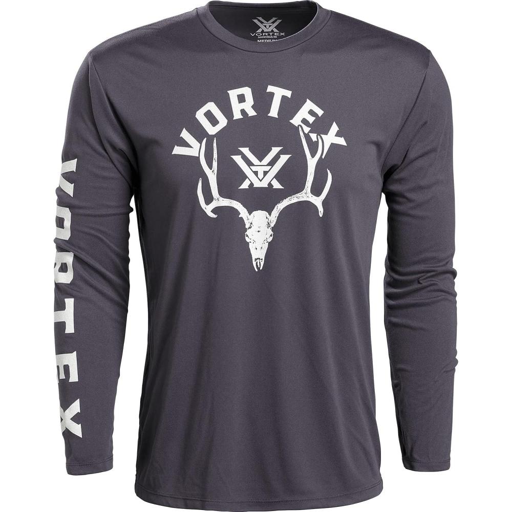 image:imageVortex Mens Antler Envy Long Sleeve TShirtsCharcoal