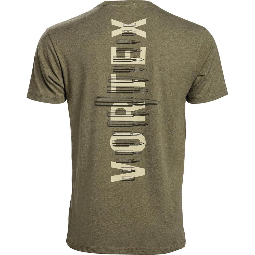 image:imageVortex Mens Cartridge Contrast Short Sleeve TShirtsMilitary Heather