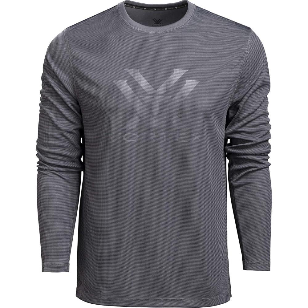 image:imageVortex Mens Core Logo Performance Grid Long Sleeve ShirtsTurbulence