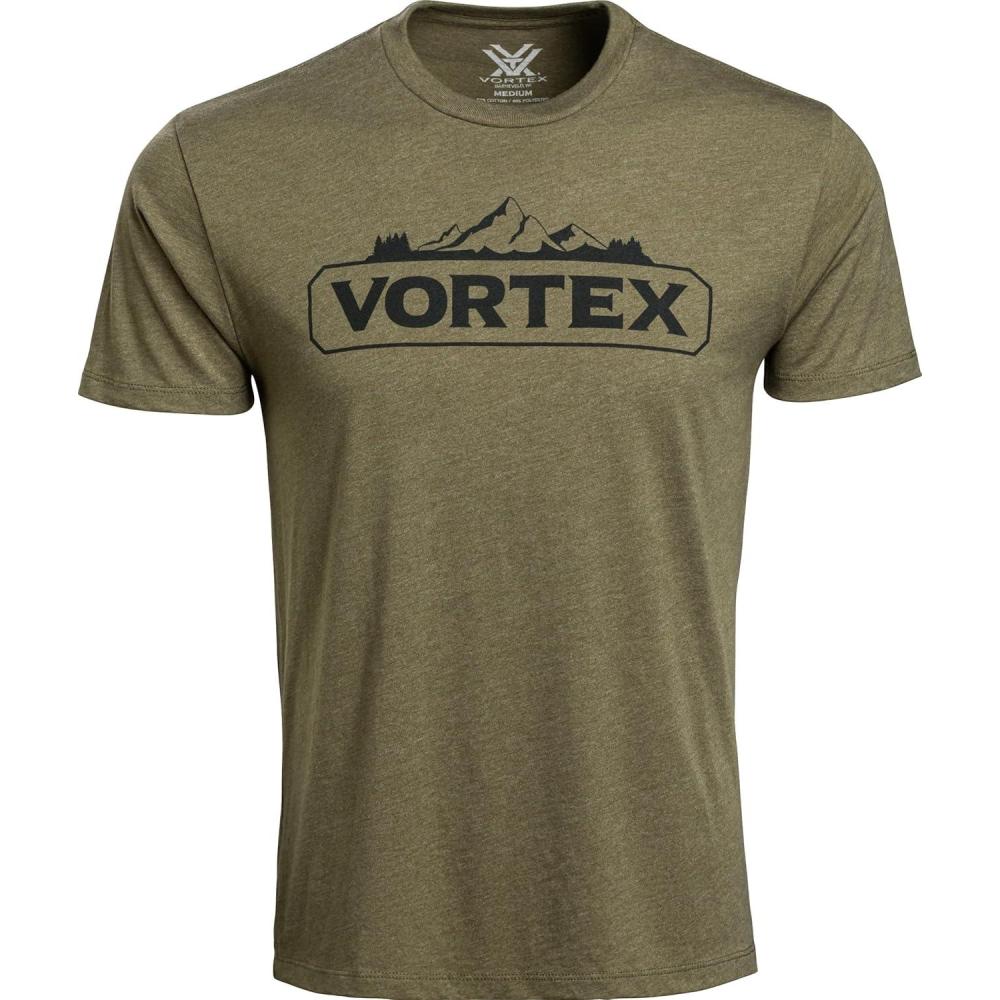 image:imageVortex Mens Peakline Short Sleeve TShirtsMilitary Heather