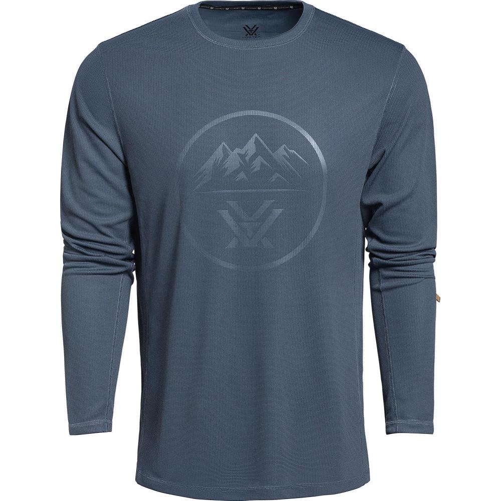 image:imageVortex Mens Three Peaks Performance Grid Long Sleeve ShirtsBering Sea