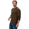 Vortex Men’s Outland Heavyweight Long Sleeve Pocket T-Shirts(Dark Brown)