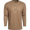 Vortex Men’s 13 Star Performance Grid Long Sleeve Shirts(Kelp Brown)