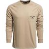 Vortex Men’s Outland Heavyweight Long Sleeve Pocket T-Shirts(Tan)