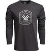 Vortex Men’s Total Ascent Long Sleeve T-Shirts(Charcoal)