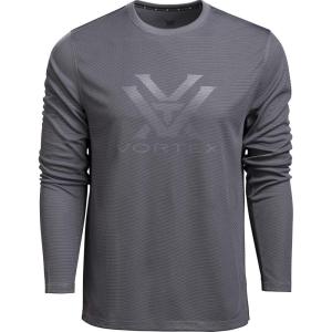 Vortex Men’s Core Logo Performance Grid Long Sleeve Shirts(Turbulence)