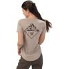 Vortex Women’s Mountain Diamond Short Sleeve T-Shirts(Oatmeal)