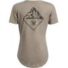 Vortex Women’s Mountain Diamond Short Sleeve T-Shirts(Oatmeal)