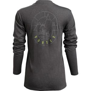 Vortex Women’s Meridian Mountain Long Sleeve T-Shirts(Charcoal Heather)