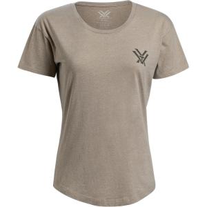 Vortex Women’s Mountain Diamond Short Sleeve T-Shirts(Oatmeal)