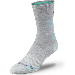 Vortex womens Outdoor Hunting Quick Dry Pursuit Trail Stay Active Socks(Gray Heather / Aqua)