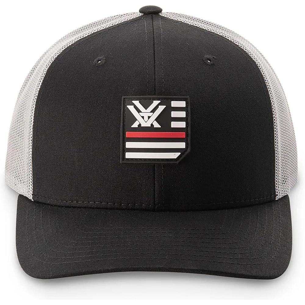 image:imageVortex Salute Patch Snap Back Cap Includes Thin Red Line Thin Blue Line amp Thin Green Line PatchesBlack