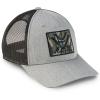 Vortex x Mossy Oak Camo Patch Mesh Snapback Caps(Grey Heather)