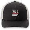 Vortex Salute Patch Snap Back Cap – Includes Thin Red Line, Thin Blue Line & Thin Green Line Patches(Black)