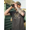Vortex Men’s Turkey Core Logo Short Sleeve T-Shirts(Charcoal Heather)