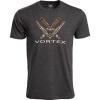 Vortex Men’s Turkey Core Logo Short Sleeve T-Shirts(Charcoal Heather)