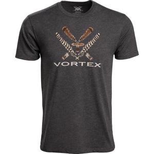 Vortex Men’s Turkey Core Logo Short Sleeve T-Shirts(Charcoal Heather)