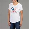 Vortex Women’s Women’s Lightweight Quick-Dry Sun Protective Outdoor Casual Cotton/Polyester Stars and Stripes Short Sleeve T-Shirt