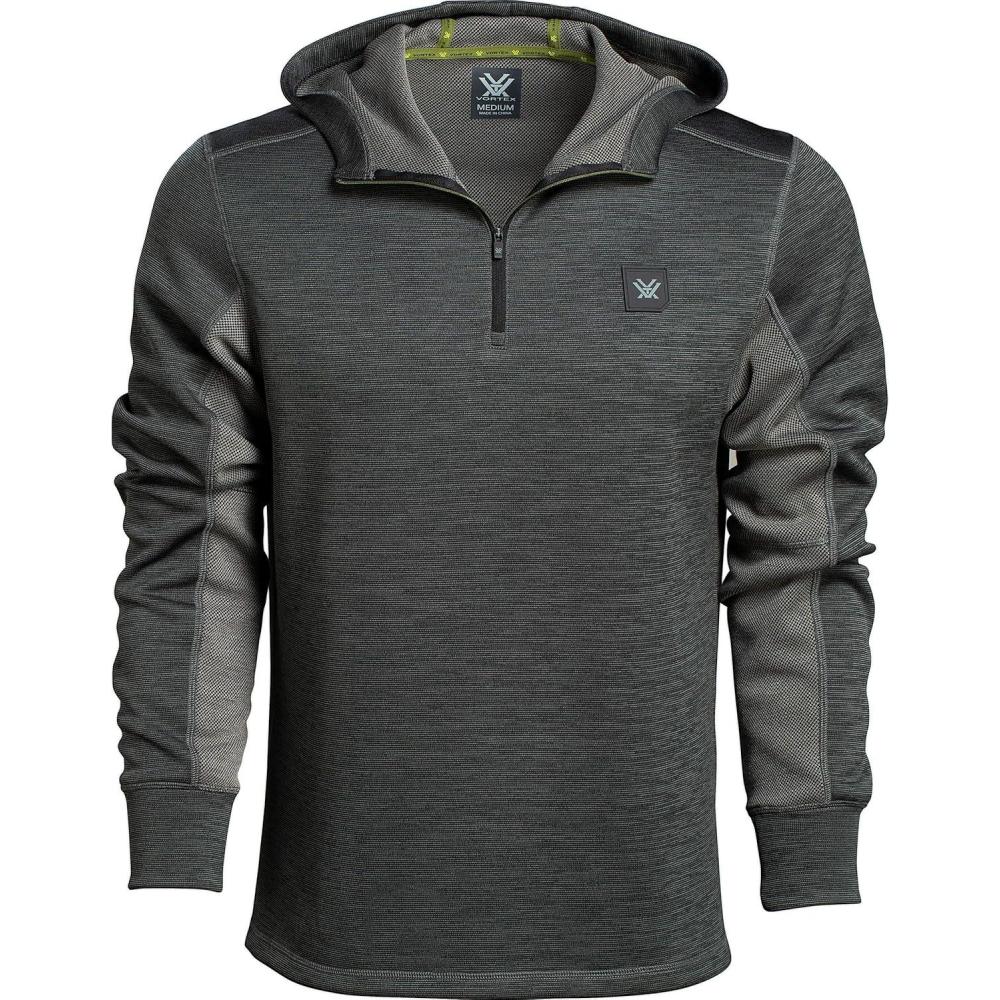 image:imageFrontier Limits 14 Zip Hoodie  Black by Vortex OpticsGrey Heather