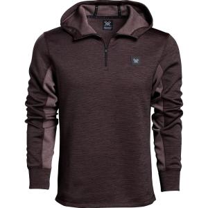 Frontier Limits 1/4 Zip Hoodie – Black by Vortex Optics(Rich Mahogany)
