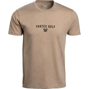 Vortex Golf Men’s Short Sleeve T-Shirts(Khaki Heather)