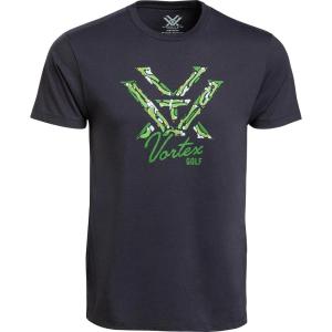 Vortex Links Logo Men’s Short Sleeve T-Shirts(Polar Night)