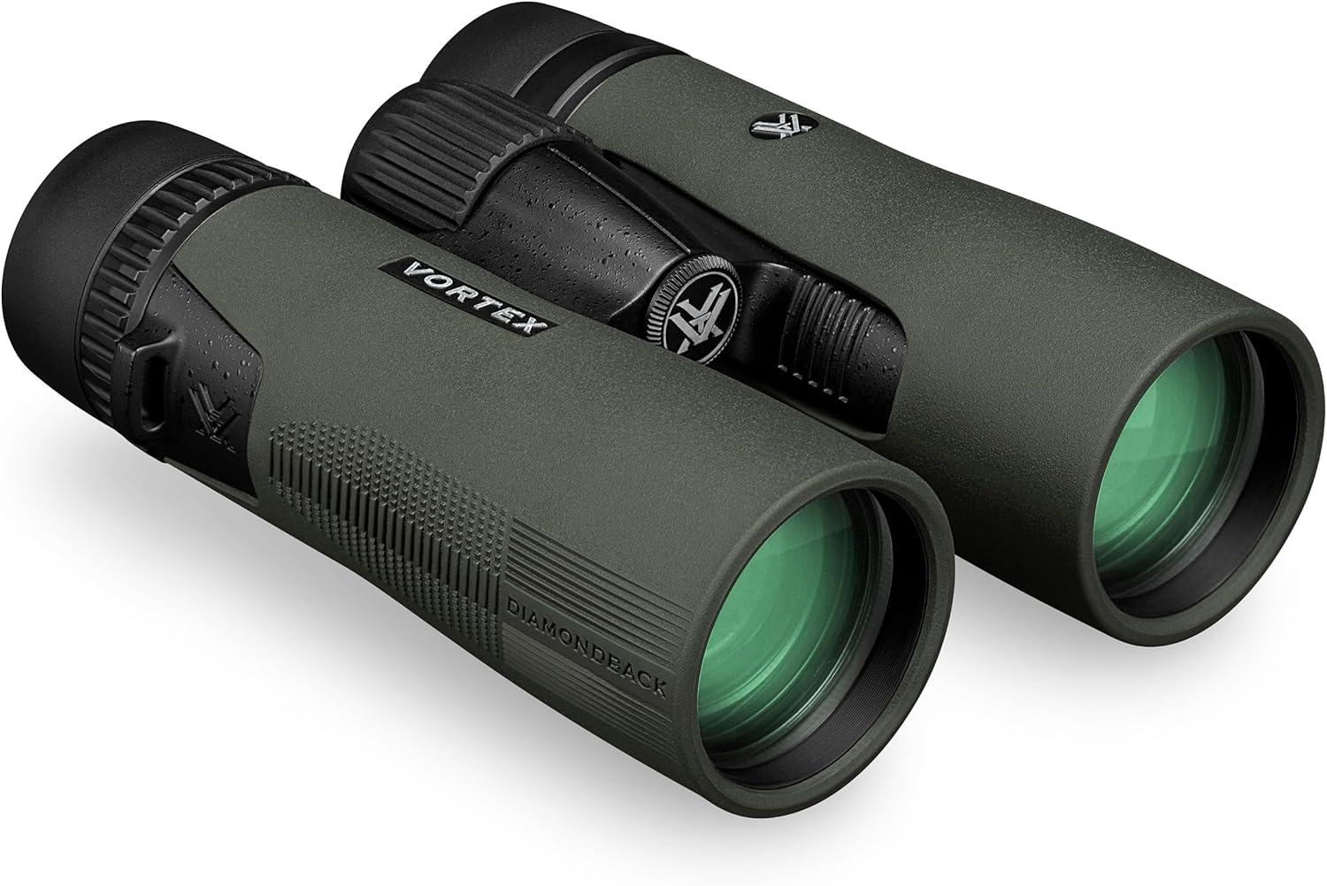 image:imageVortex Diamondback HD 10x42 Binoculars Mossy Oak Bottomland HD Optical System NonSlip Grip Waterproof Fogproof Shockproof Included GlassPak Unlimited Unconditional WarrantyGreen