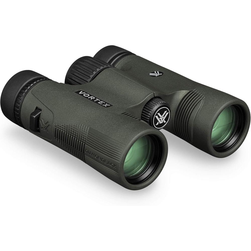 image:imageVortex Diamondback HD 10x42 Binoculars Mossy Oak Bottomland HD Optical System NonSlip Grip Waterproof Fogproof Shockproof Included GlassPak Unlimited Unconditional WarrantyGreen
