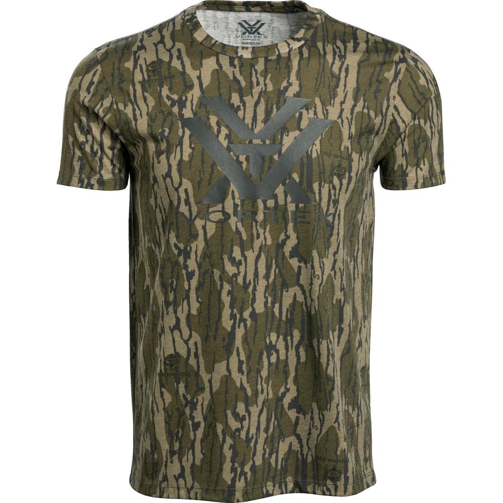 image:imageVortex x Mossy Oak Mens Core Logo Short Sleeve TShirtsMossy Oak Bottomland Camo