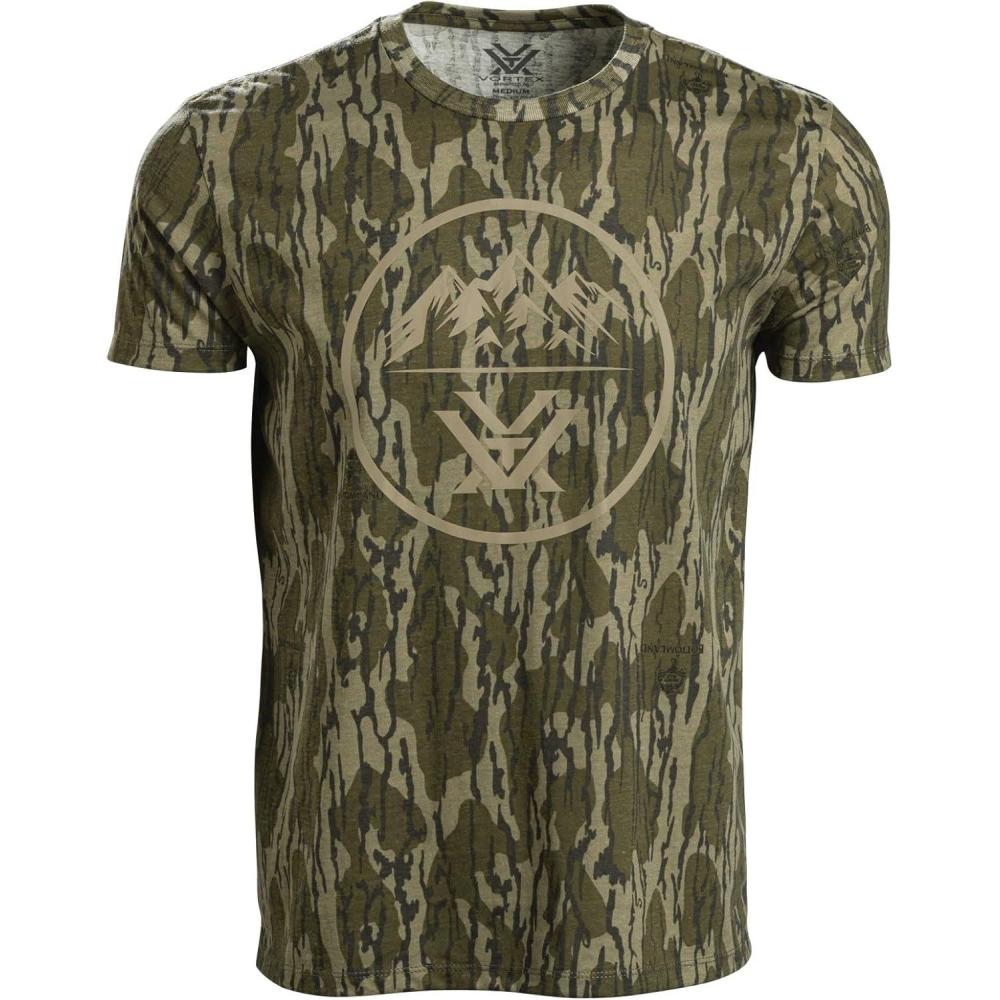 image:imageVortex x Mossy Oak Mens Three Peaks Short Sleeve TShirtsMossy Oak Bottomland