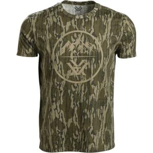 Vortex x Mossy Oak Men’s Three Peaks Short Sleeve T-Shirts(Mossy Oak Bottomland)