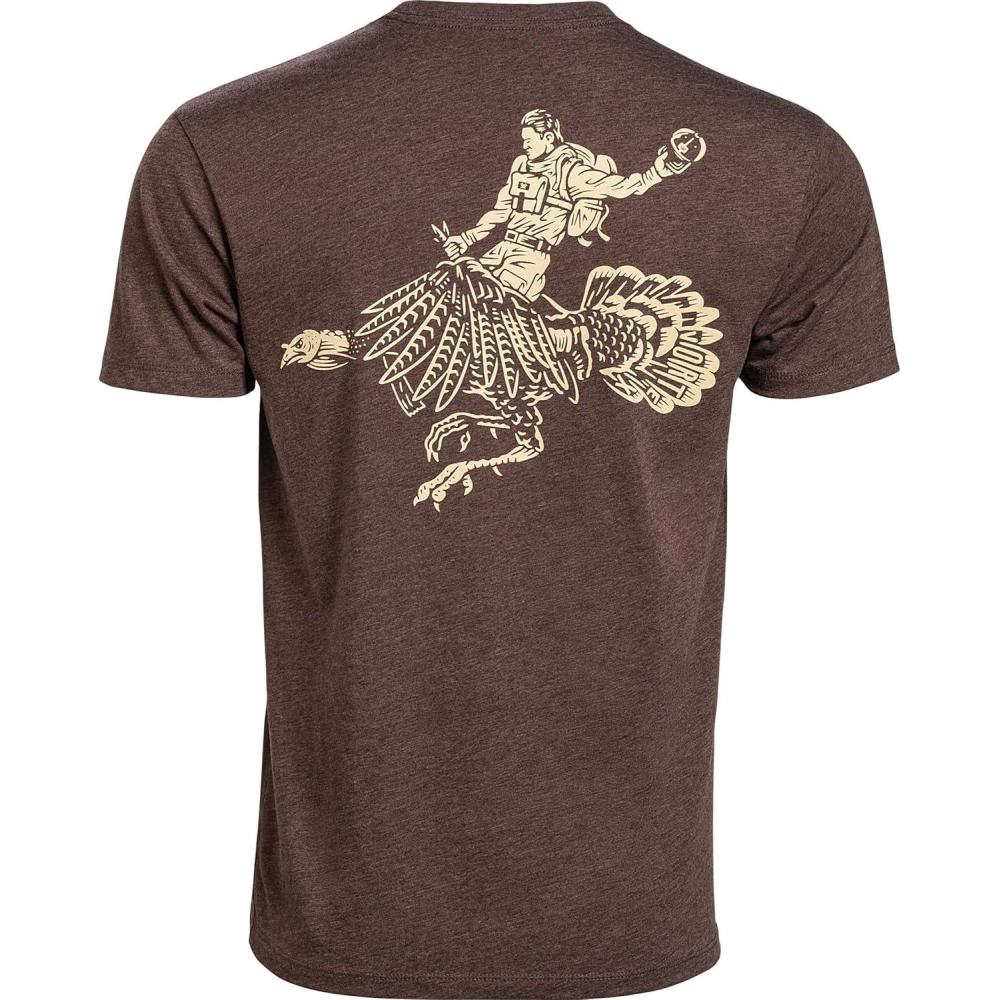 image:imageVortex Mens Spur Wrangler Short Sleeve TShirtsBrown Heather