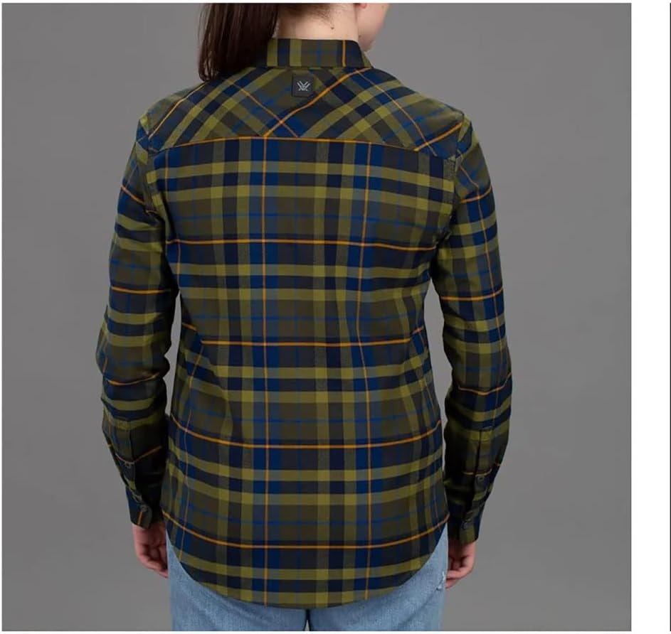 image:imageVortex Womens Timber Rush Flannel MoistureWicking HighPerformance Cotton Long Sleeve ShirtMayfly