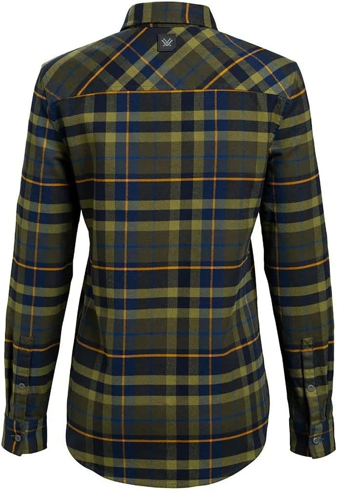image:imageVortex Womens Timber Rush Flannel MoistureWicking HighPerformance Cotton Long Sleeve ShirtMayfly