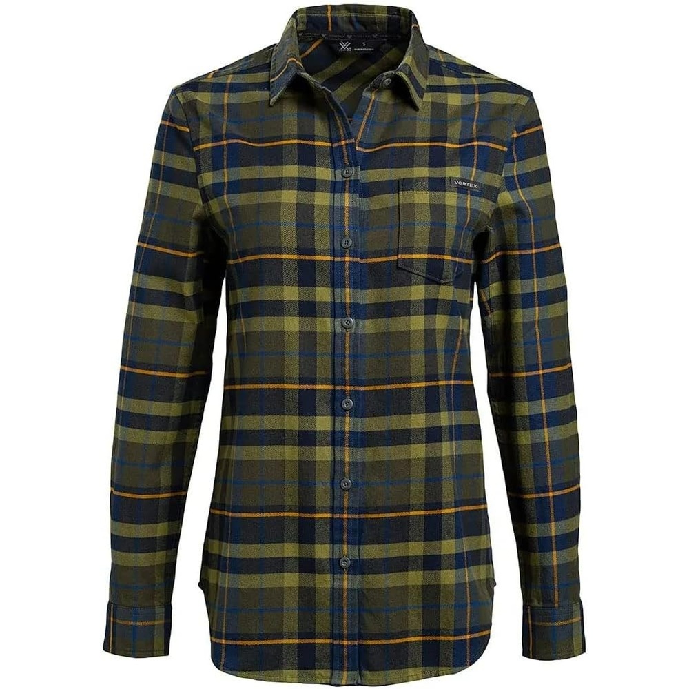 image:imageVortex Womens Timber Rush Flannel MoistureWicking HighPerformance Cotton Long Sleeve ShirtMayfly